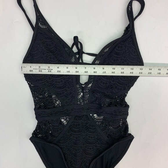 BECCA Women's Show‎ & Tell Crochet One Piece Swimsuit Size XS - Picture 9 of 12
